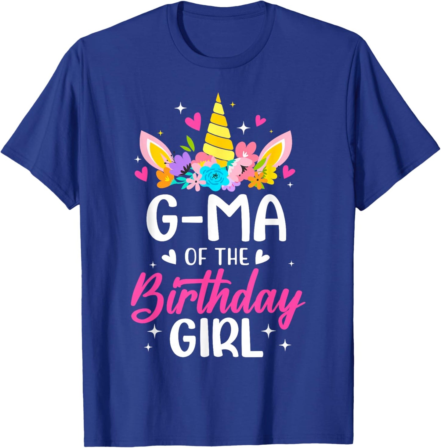 G-Ma Of The Birthday Girl Unicorn Bday Party Family T-Shirt - T-Shirt | Royal