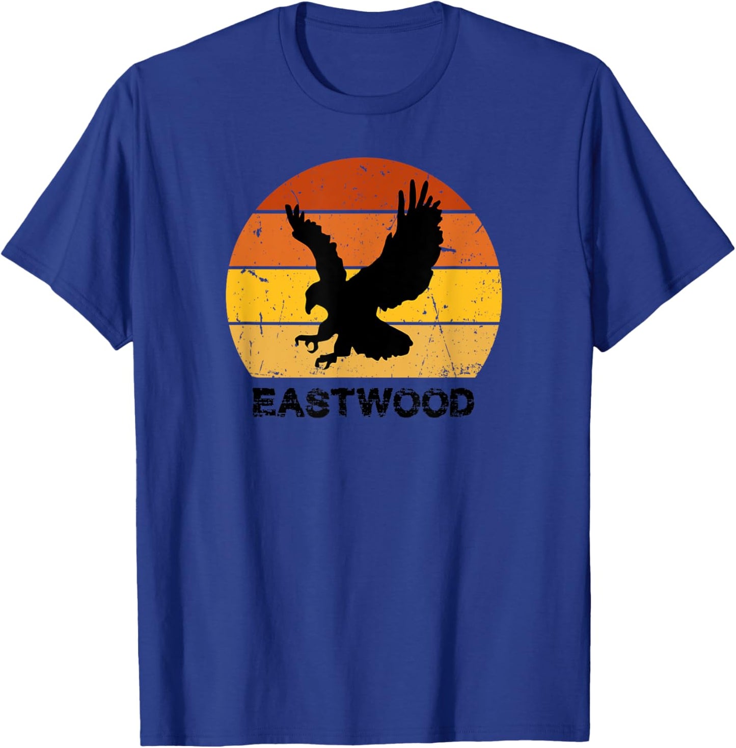 EASTWOOD Retro Eagle Sunset T-Shirt - T-Shirt | Royal