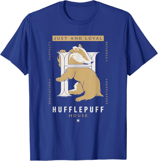 Harry Potter Hufflepuff Just and Loyal T-Shirt - T-Shirt | Royal