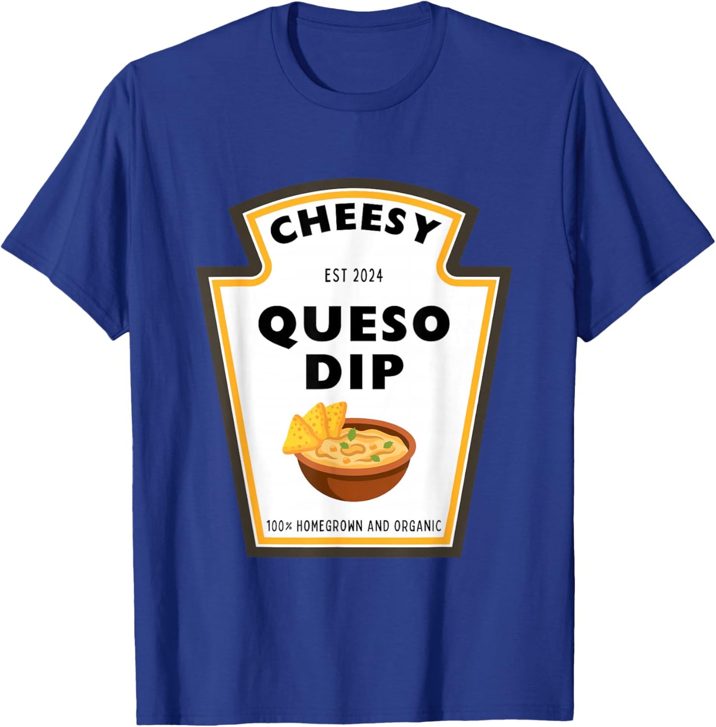 Delicious Cheesy Queso Dip Condiment Costume Party Matching T-Shirt - T-Shirt | Royal