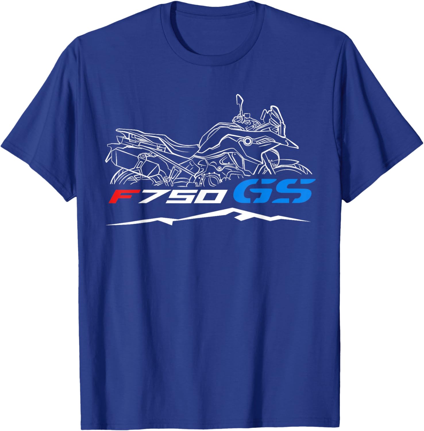 Motorrad F750GS 2018-2023 for ADV Riders, Motorcycle T-Shirt - T-Shirt | Royal