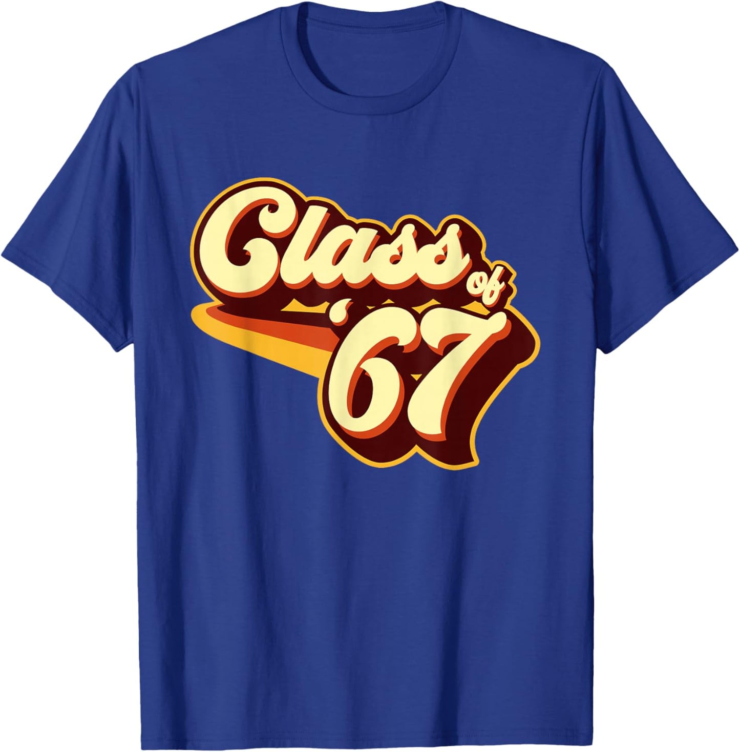 Class of 67 Reunion Retro 1967 T-Shirt - T-Shirt | Royal