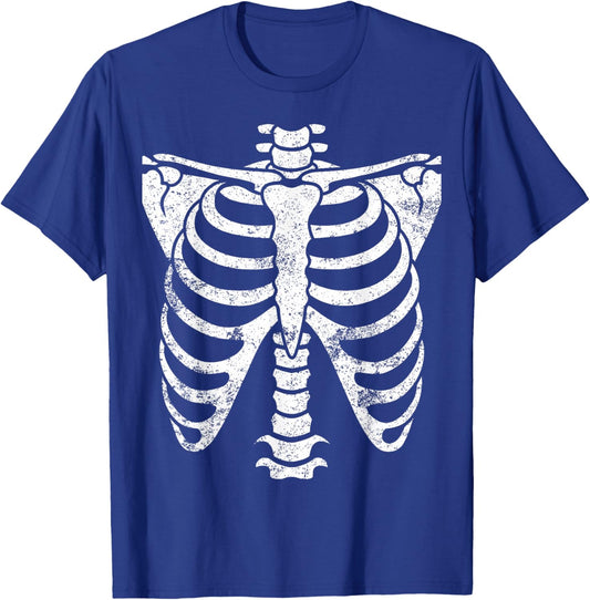 Skeleton Rib Cage Women Halloween Costume Skeleton T-Shirt - T-Shirt | Royal