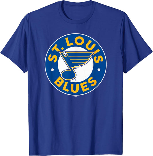 St. Louis Blues Symbol Black Officially Licensed T-Shirt - T-Shirt | Royal