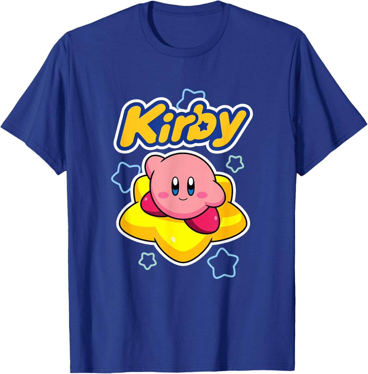 Kirby Nintendo Big Star Surfing Portrait T-Shirt - T-Shirt | Royal