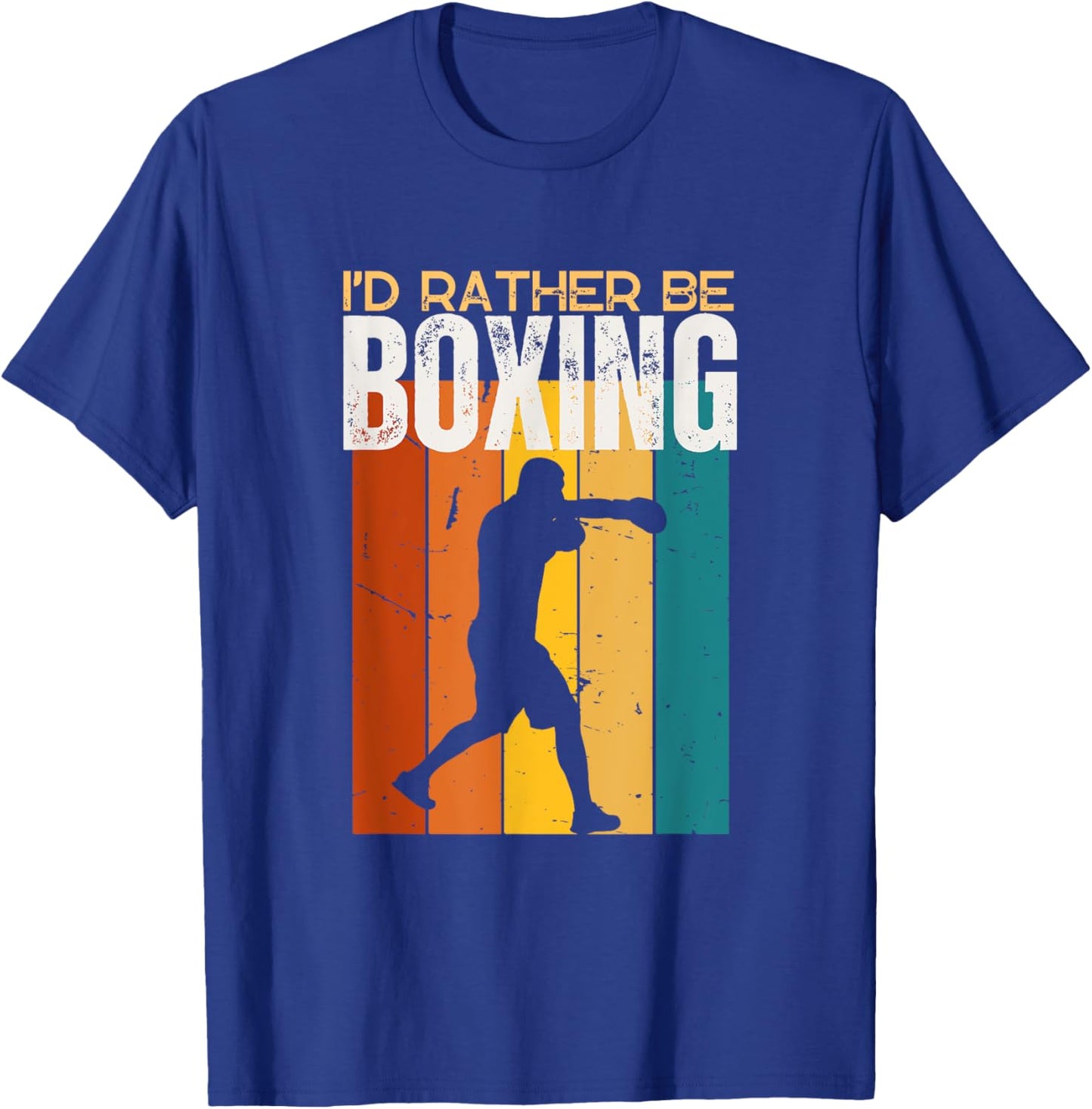 I'd Rather Be Boxing Funny Boxer T-Shirt - T-Shirt | Royal