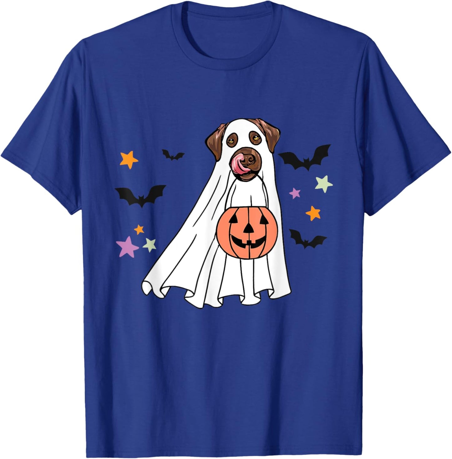 Ghost Chocolate Labrador Retriever Boo Dog Halloween Costume Women T-Shirt - T-Shirt | Royal