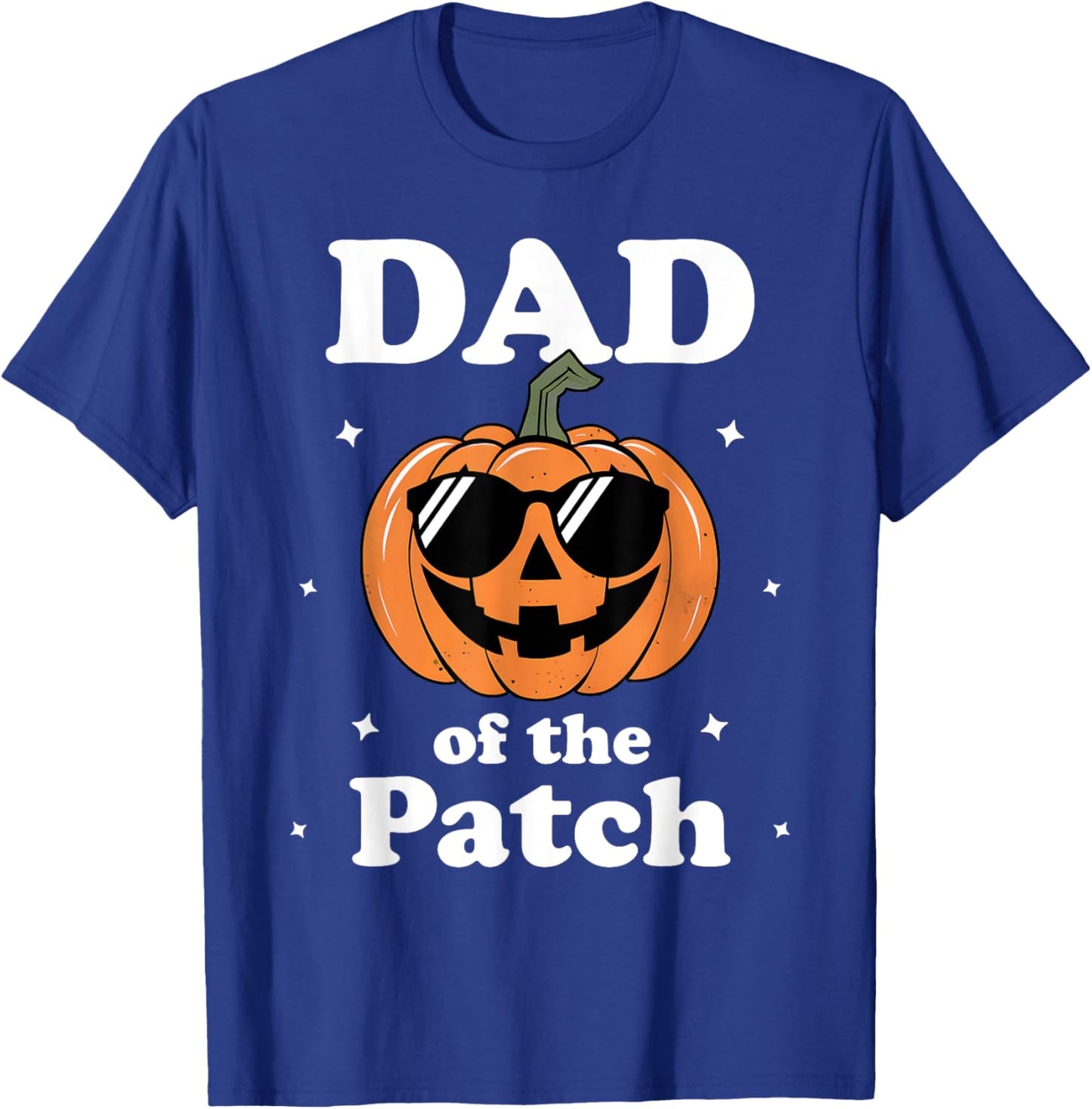 Pumpkin Dad Of The Patch Halloween Costume Family T-Shirt - T-Shirt | Royal