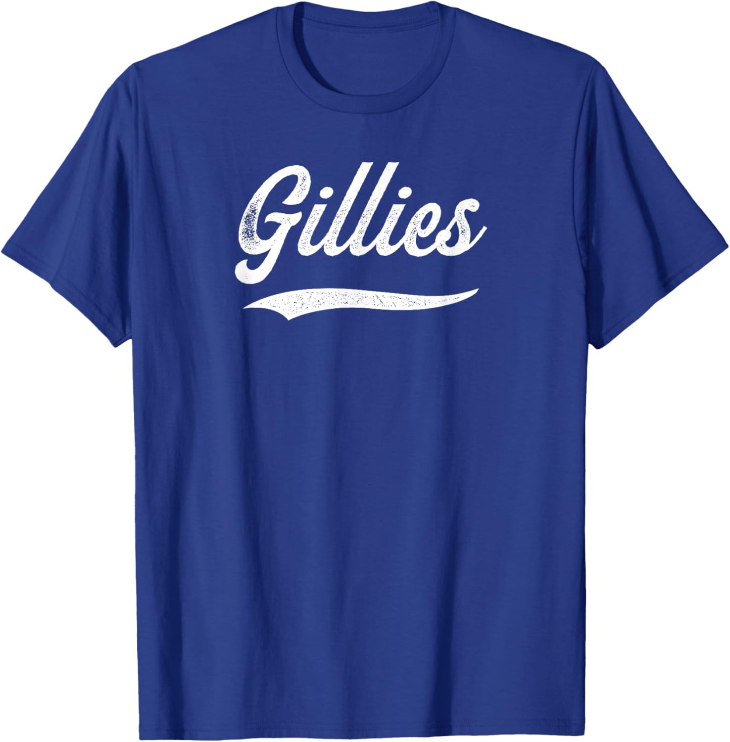 Distressed Script Keagan Gillies Prospect Baseball Fan Gear T-Shirt - T-Shirt | Royal