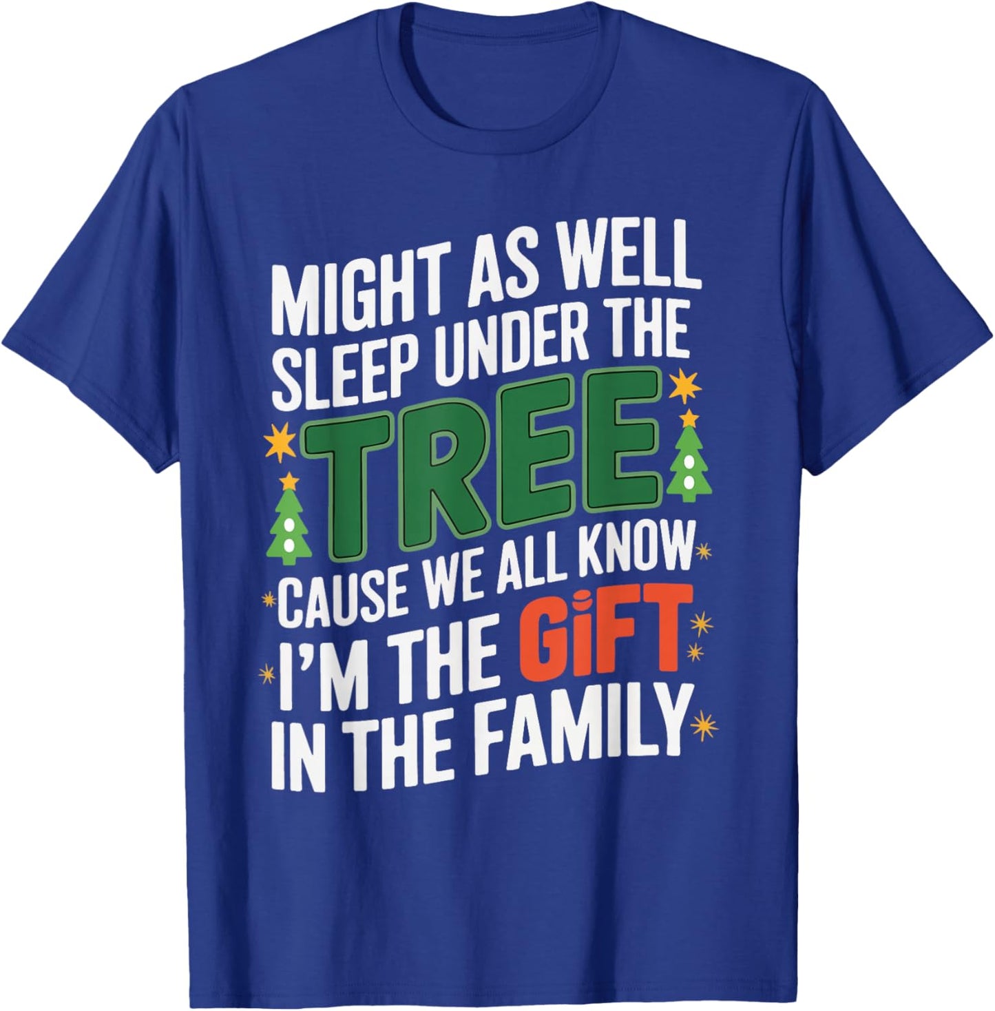 Funny Christmas Shirts Kids Xmas Pajamas Women Boys T-Shirt - T-Shirt | Royal