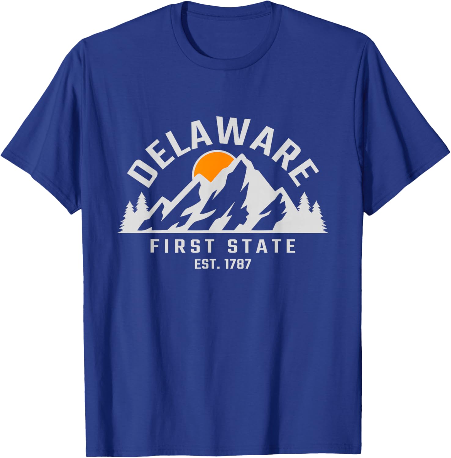 Delaware - First State - Outdoors - Classic T-Shirt - T-Shirt | Royal