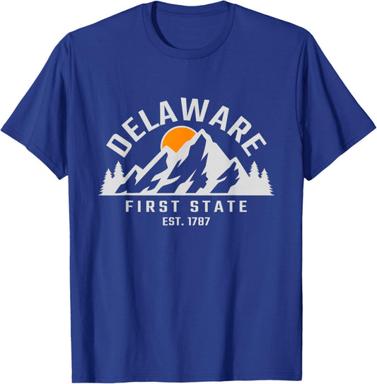 Delaware - First State - Outdoors - Classic T-Shirt - T-Shirt | Royal