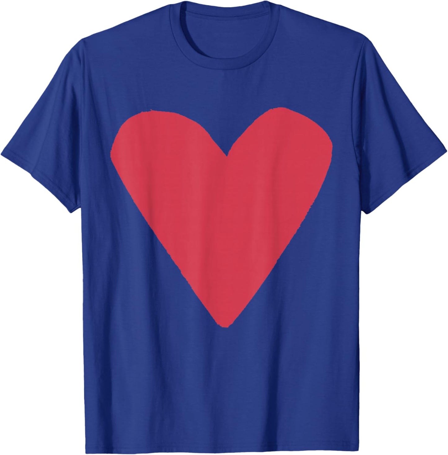 Red Heart Black T-Shirt - T-Shirt | Royal