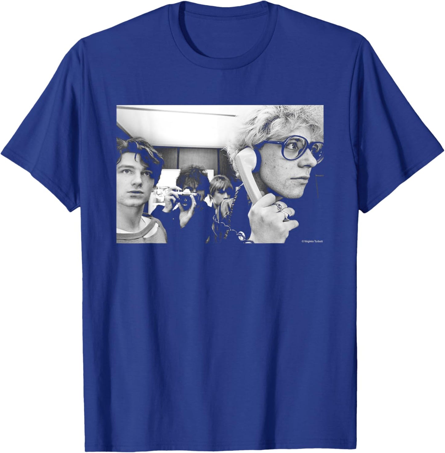 U2 Band Phone Photo 1980 By Virginia Turbett T-Shirt - T-Shirt | Royal