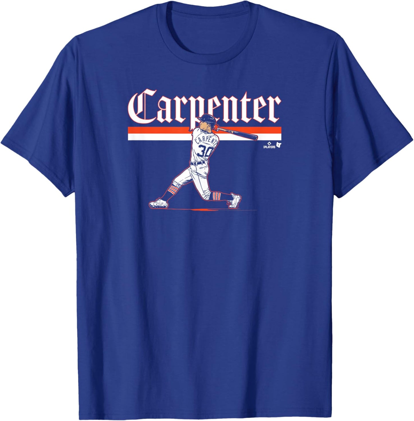 Kerry Carpenter - Slugger Swing - Detroit Baseball T-Shirt - T-Shirt | Royal