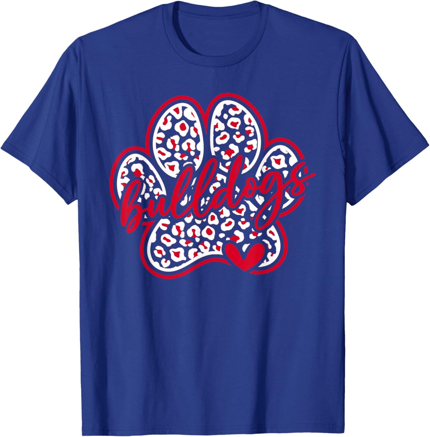 Vintage Go Dawgs Funny Bulldog School Spirit Back To School T-Shirt - T-Shirt | Royal