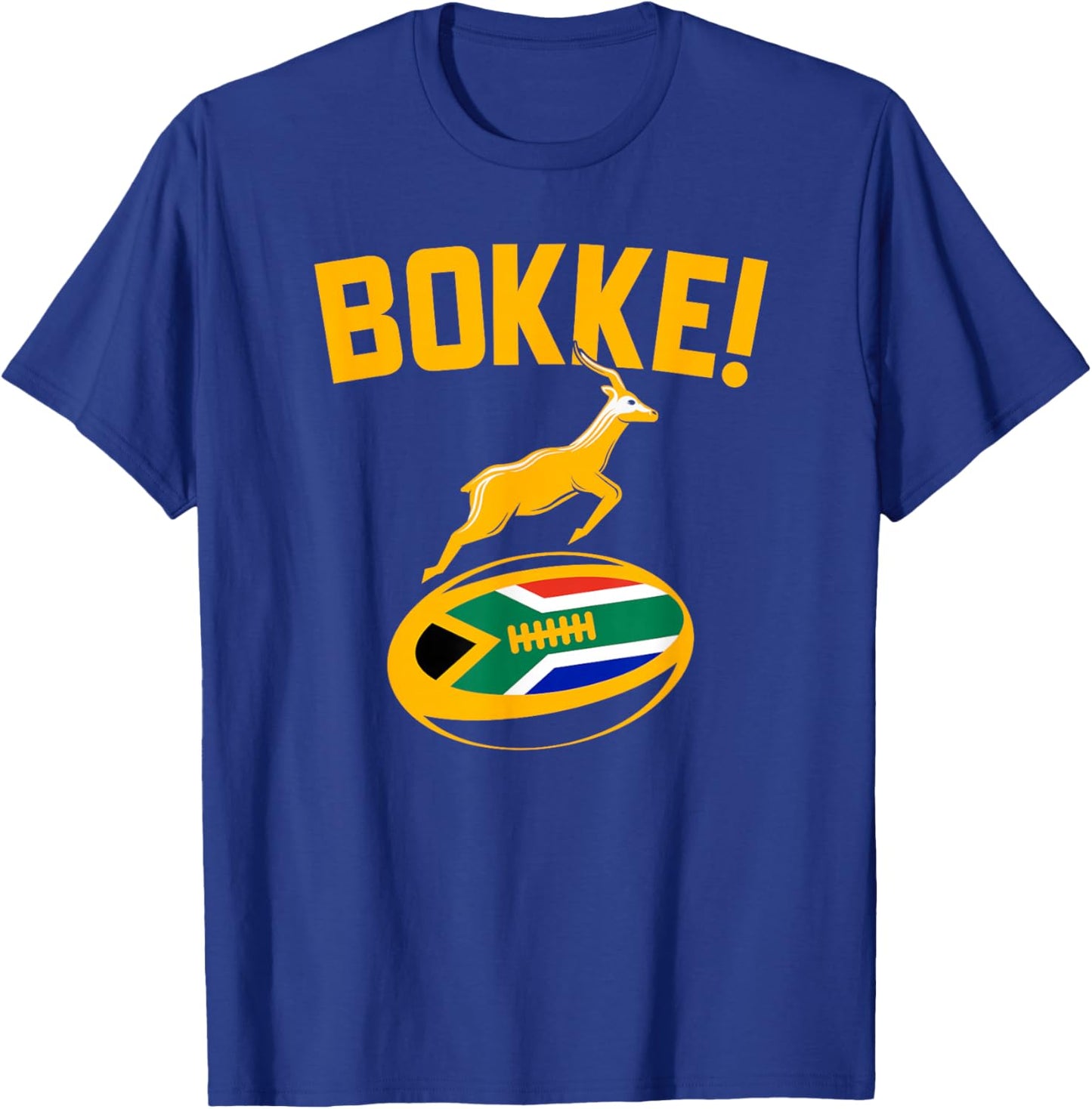 South African Flag Rugby T-Shirt - T-Shirt | Royal