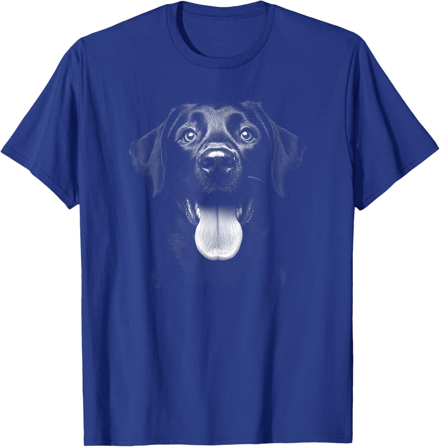 Cute Black Labrador Retriever Puppy Dog Face Lab T-Shirt - T-Shirt | Royal