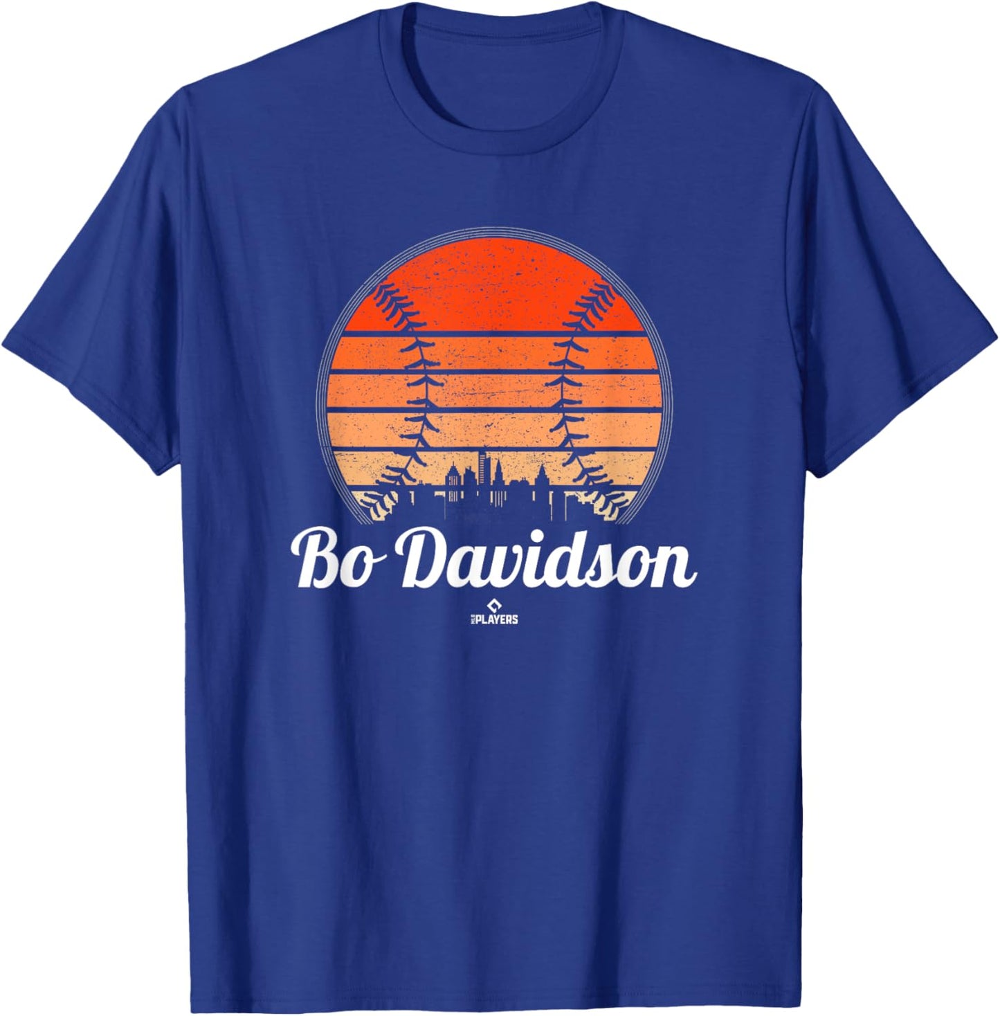Vintage Baseball Sunset Bo Davidson Prospect Baseball Fan T-Shirt - T-Shirt | Royal