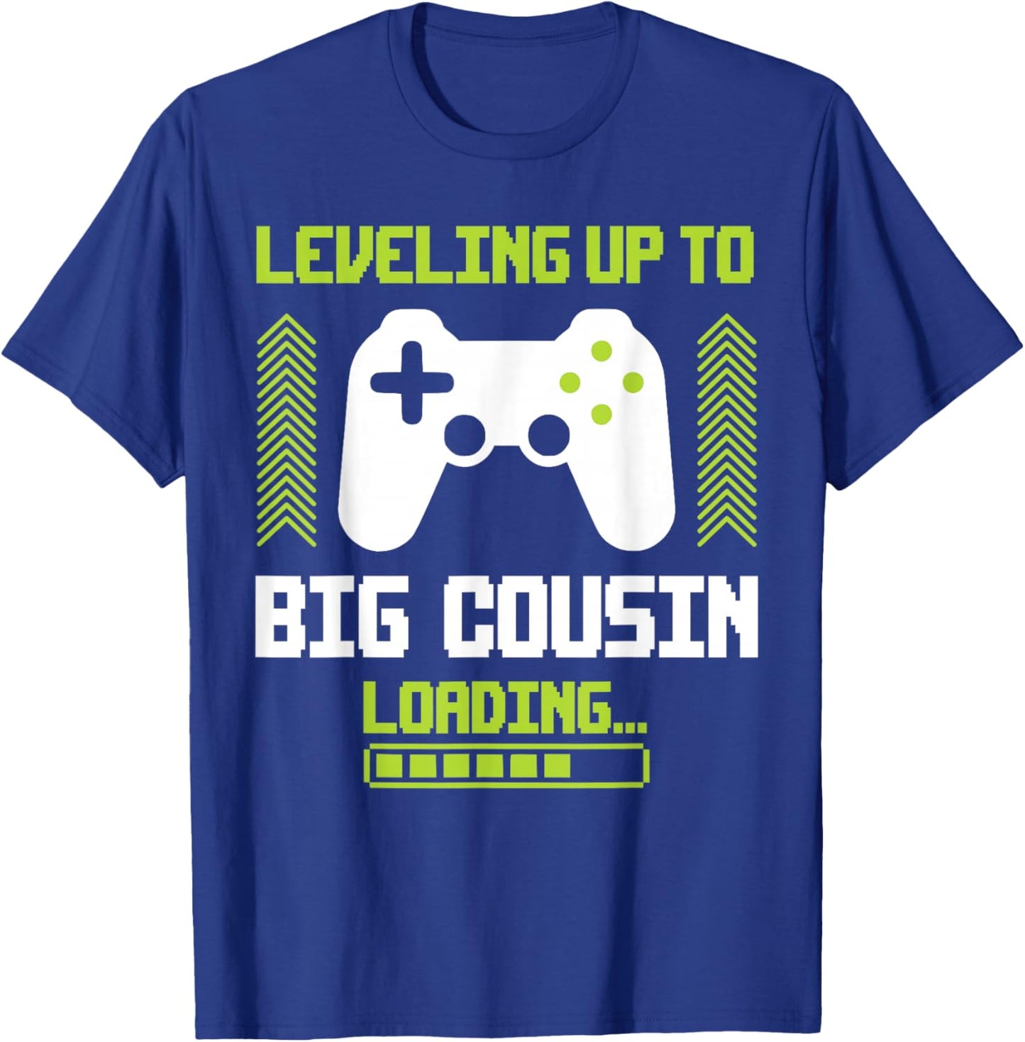 Leveled Up To Big Cousin Promoted To New Future Big Cousin T-Shirt - T-Shirt | Royal