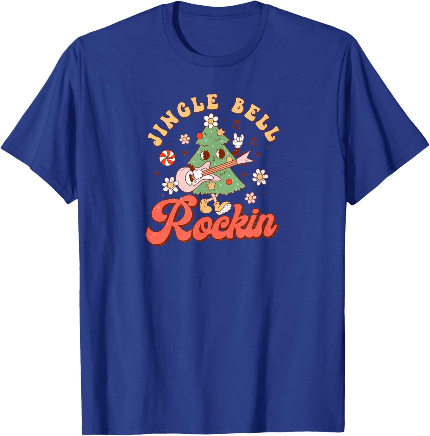 Christmas Winter F4NT4STIC Jingle Bell Rockin Black Christmas , -Adults & -Kids, Short Sleeve, , Small T-Shirt - T-Shirt | Royal
