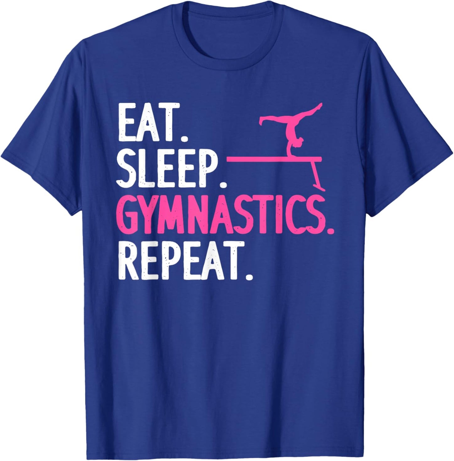 Cute Gymnastics Art for Girls Kids Women Tumbling Gymnast T-Shirt - T-Shirt | Royal
