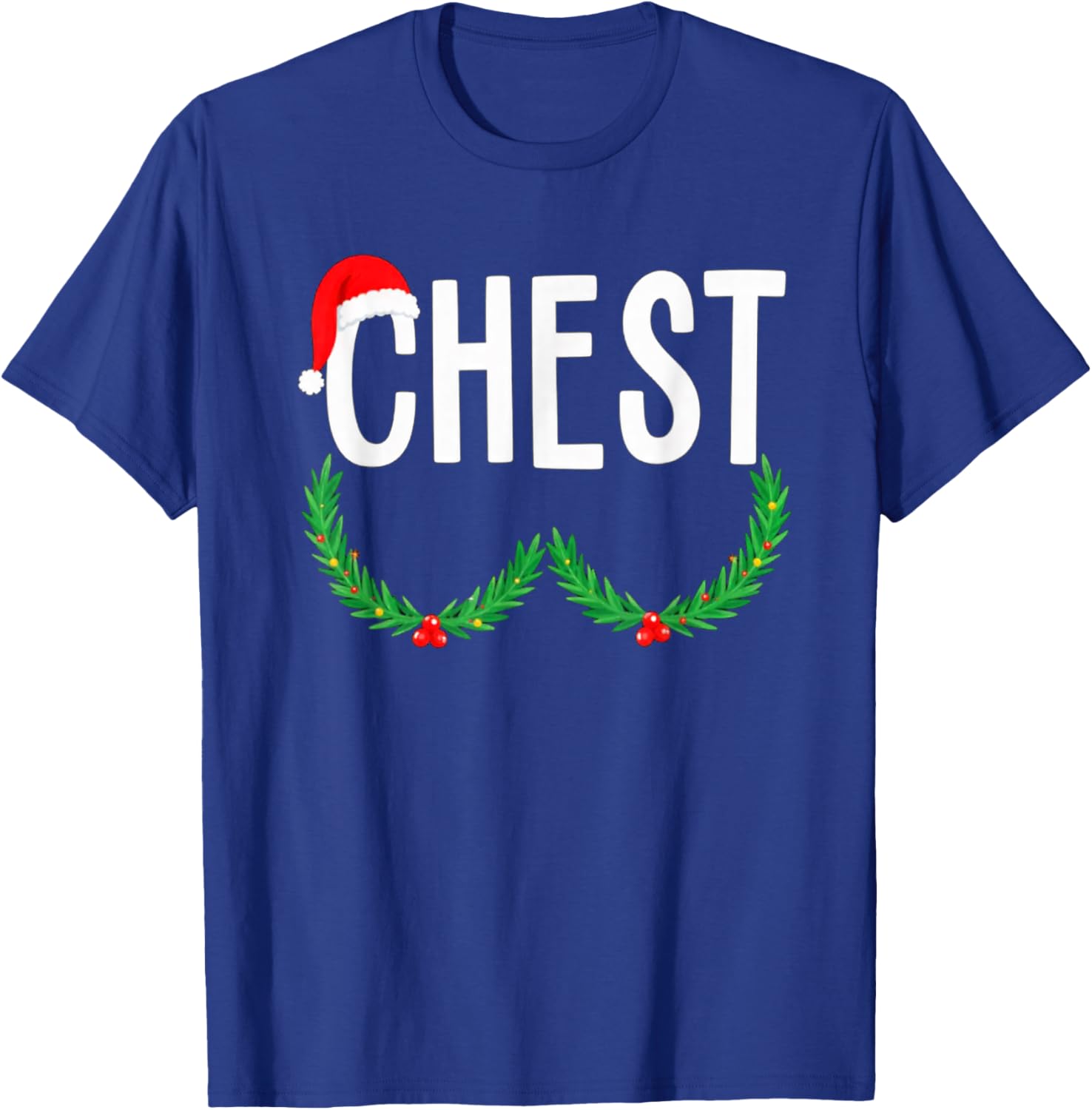 Chest Nuts Matching Chestnuts Funny Christmas Couples Chest T-Shirt - T-Shirt | Royal