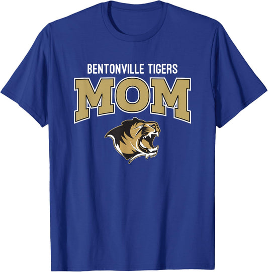 Bentonville Tigers Logo Mom HS T-Shirt - T-Shirt | Royal