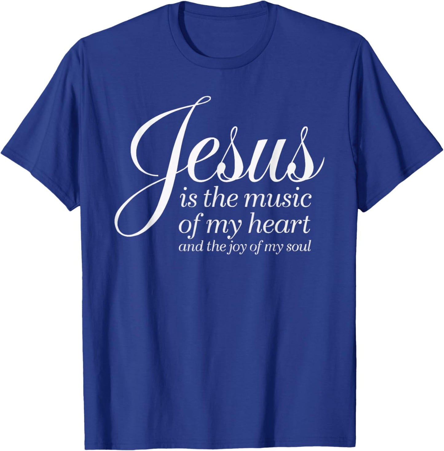 Music Jesus Christ Religion Christian Musician Christianity T-Shirt - T-Shirt | Royal