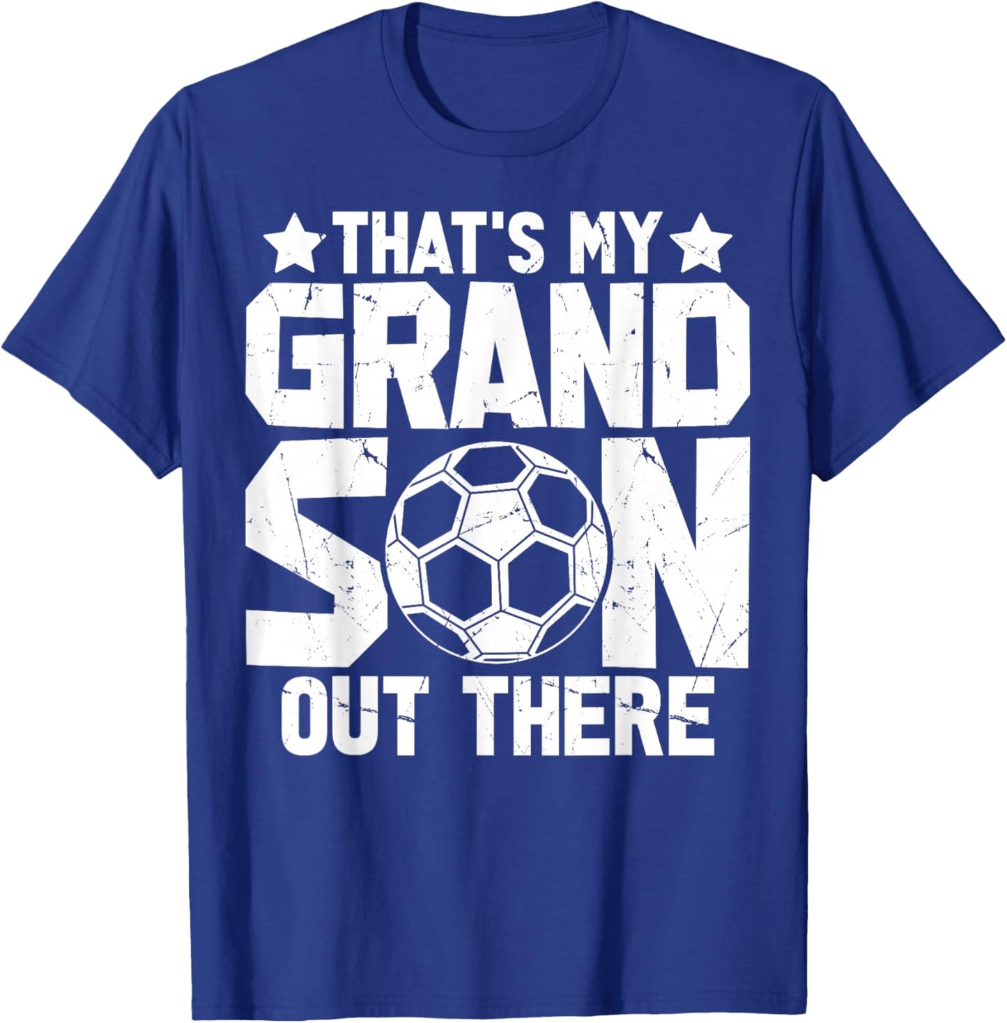Football Grandma Grandpa Soccer That's My Grandson Out There T-Shirt - T-Shirt | Royal