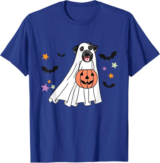 Ghost Black Labrador Retriever Boo Dog Halloween Costume T-Shirt - T-Shirt | Royal