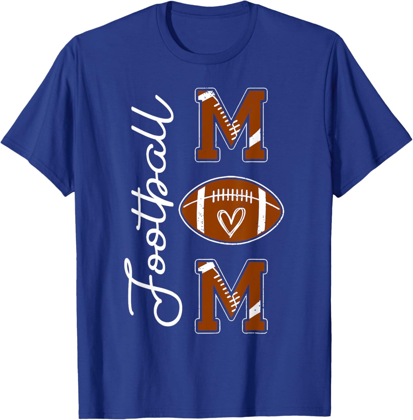 Football Mom Football Mom Shirt American Football T-Shirt - T-Shirt | Royal