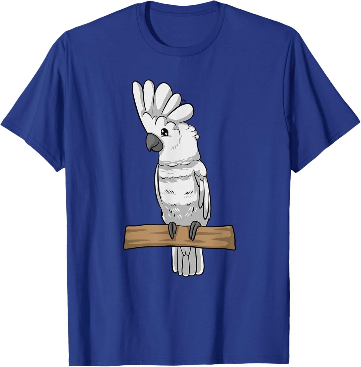 Funny Umbrella Cockatoo Parrot T-Shirt - T-Shirt | Royal