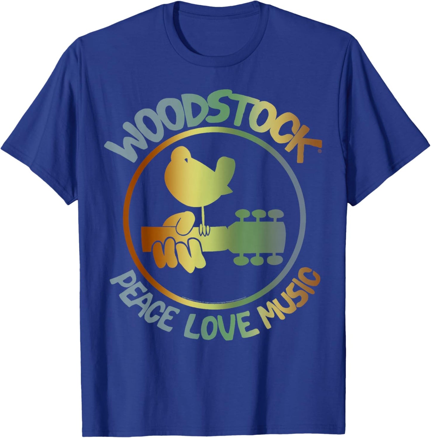 Woodstock - Technicolor Birdie T-Shirt - T-Shirt | Royal