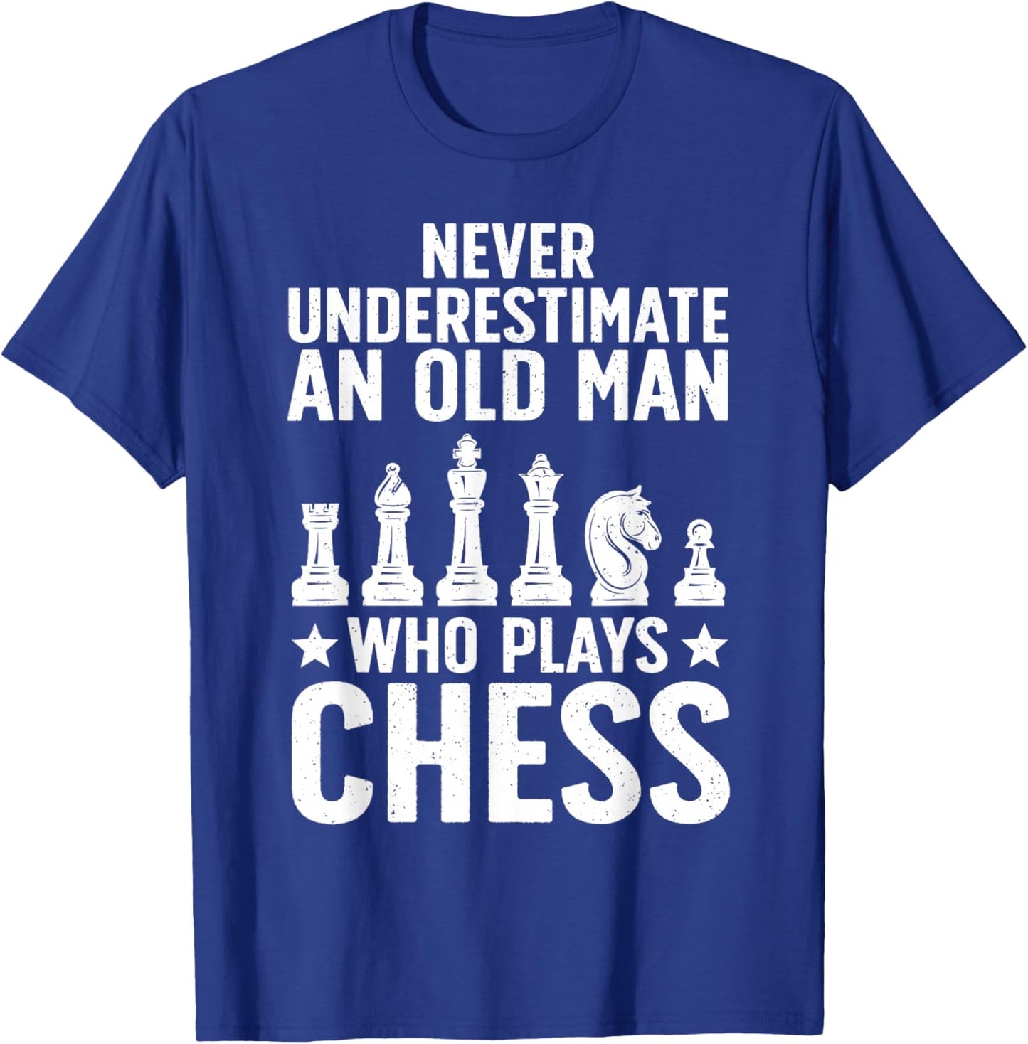 Best Chess Art Dad Grandpa Chess Lover Chess Player T-Shirt - T-Shirt | Royal