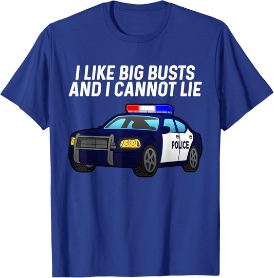 Funny Police Officer Art Women Police Officer Cop T-Shirt - T-Shirt | Royal