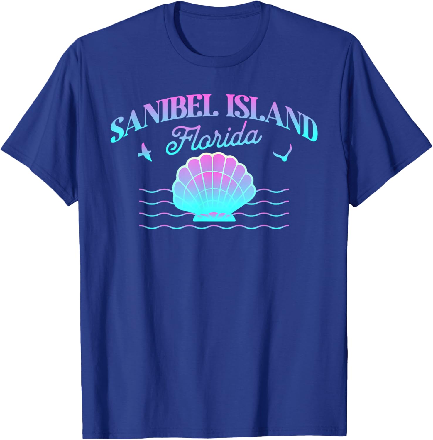 Sanibel Island Florida FL Seashell Shells Beach Souvenir T-Shirt - T-Shirt | Royal