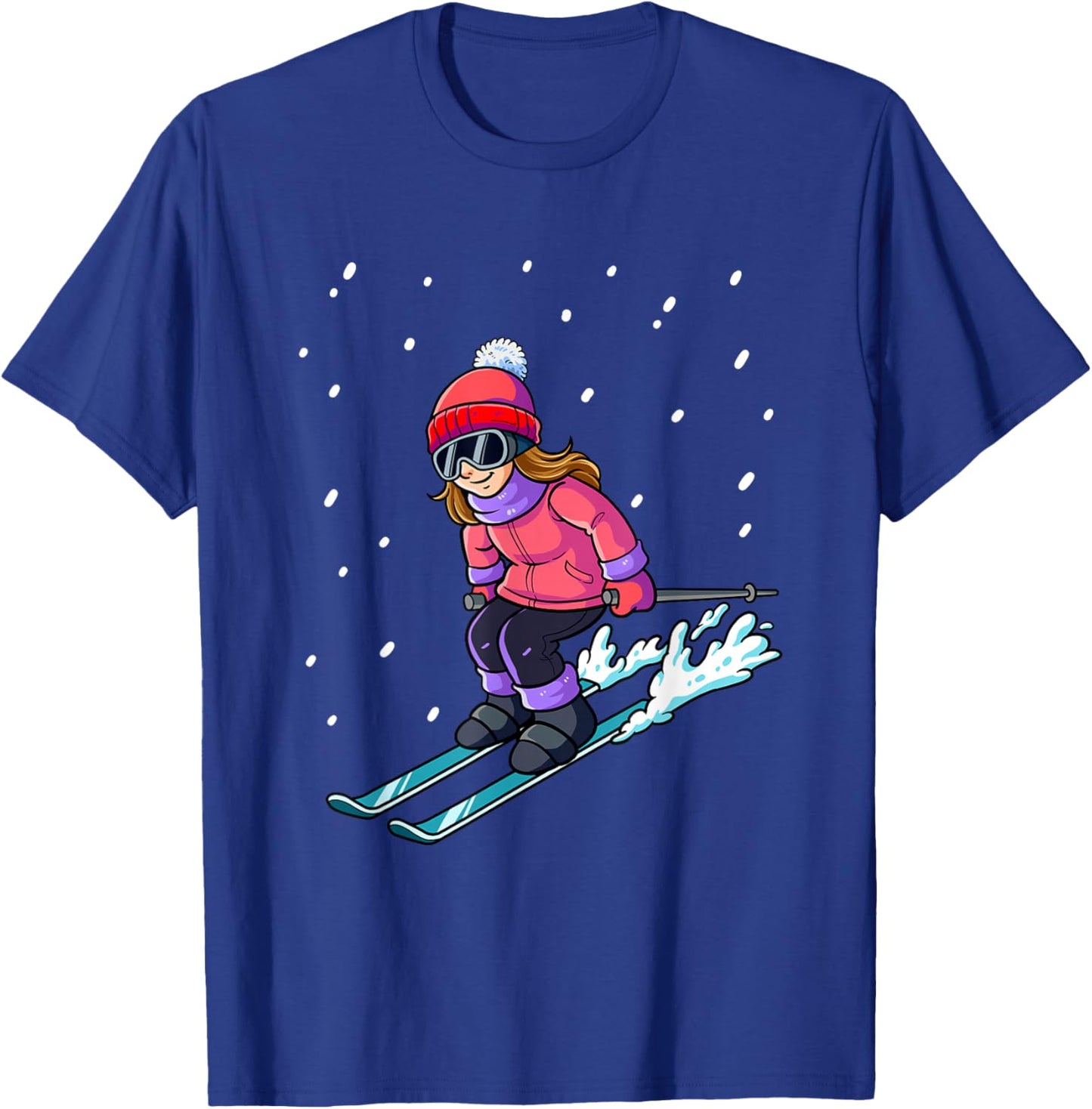 Ski Skiing T-Shirt - T-Shirt | Royal