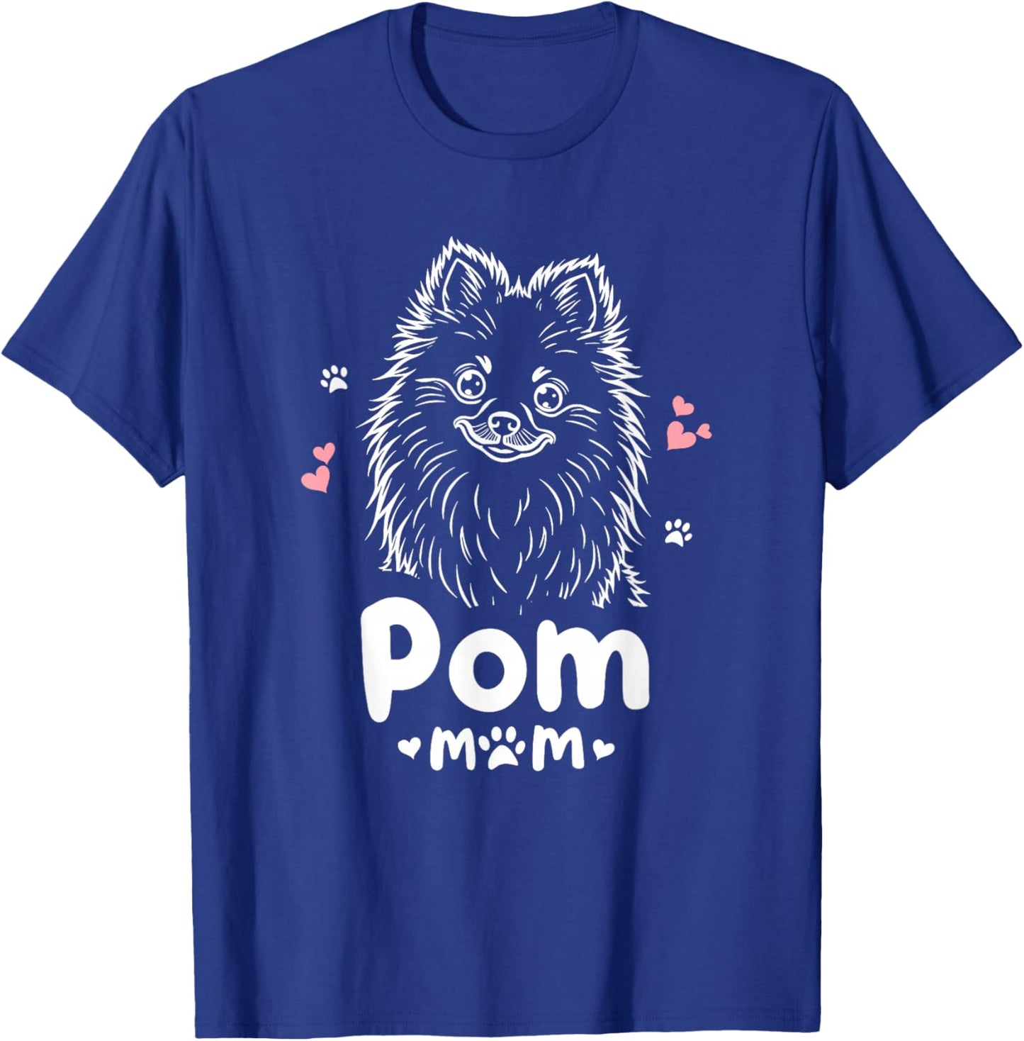 Pom Mom Pomeranian Dog T-Shirt - T-Shirt | Royal