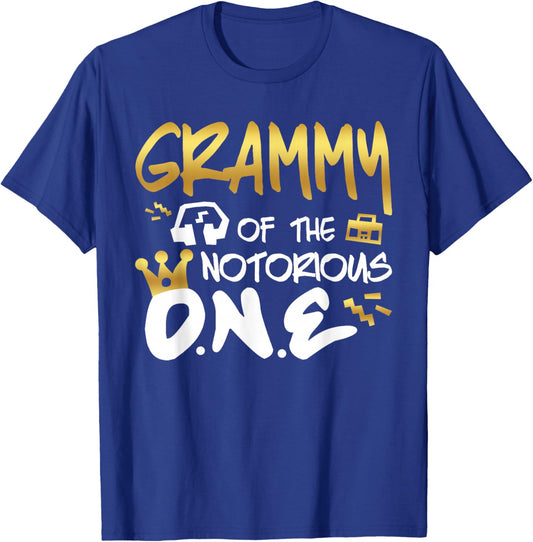 Grammy Of The Notorious One Old School 1st Hip Hop Birthday T-Shirt - T-Shirt | Royal