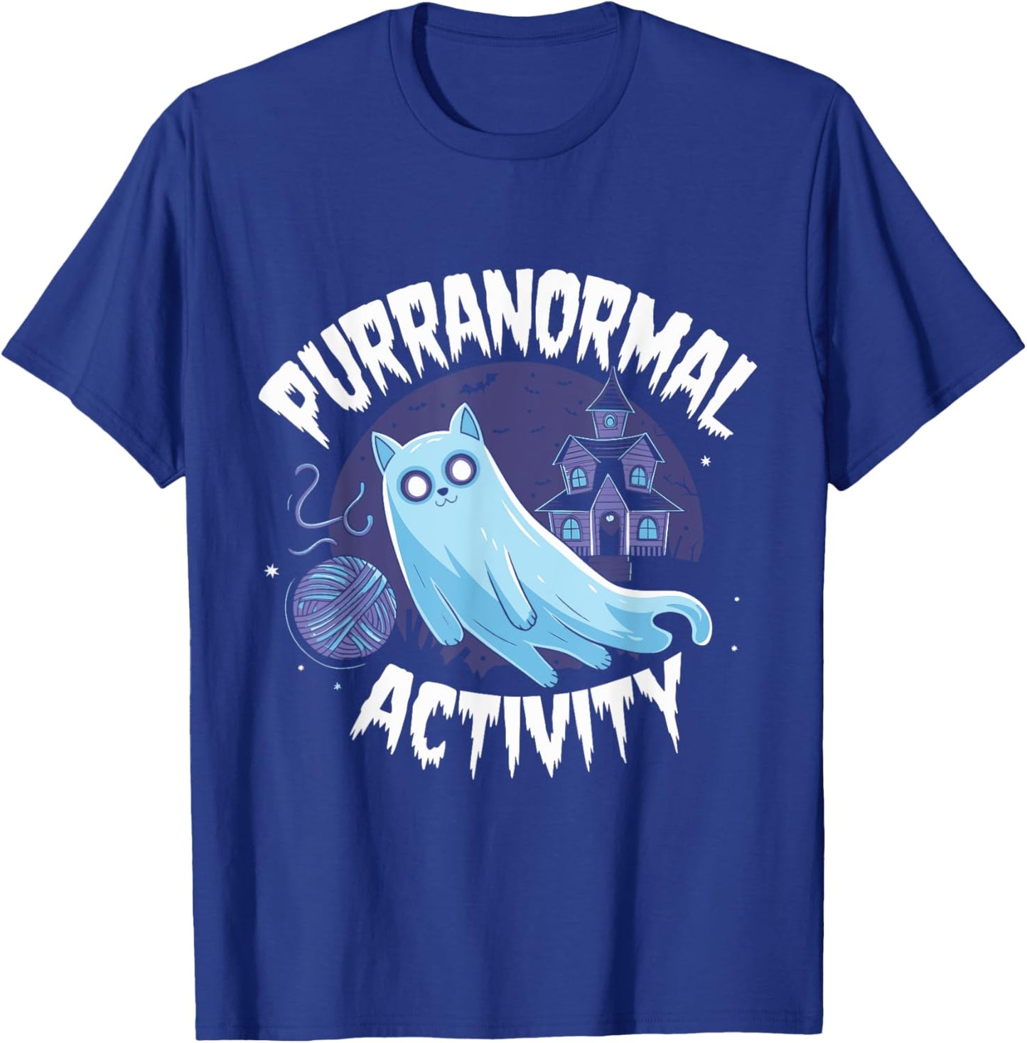 Paranormal Haunted House Men Women Kids T-Shirt - T-Shirt | Royal