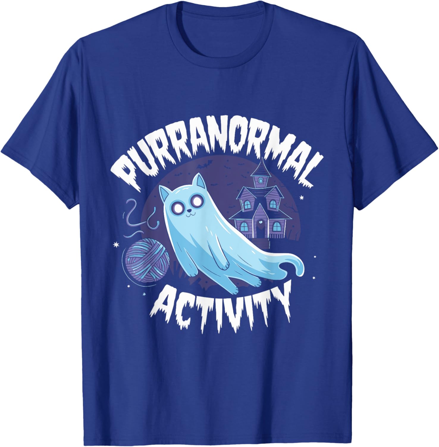 Paranormal Haunted House Men Women Kids T-Shirt - T-Shirt | Royal