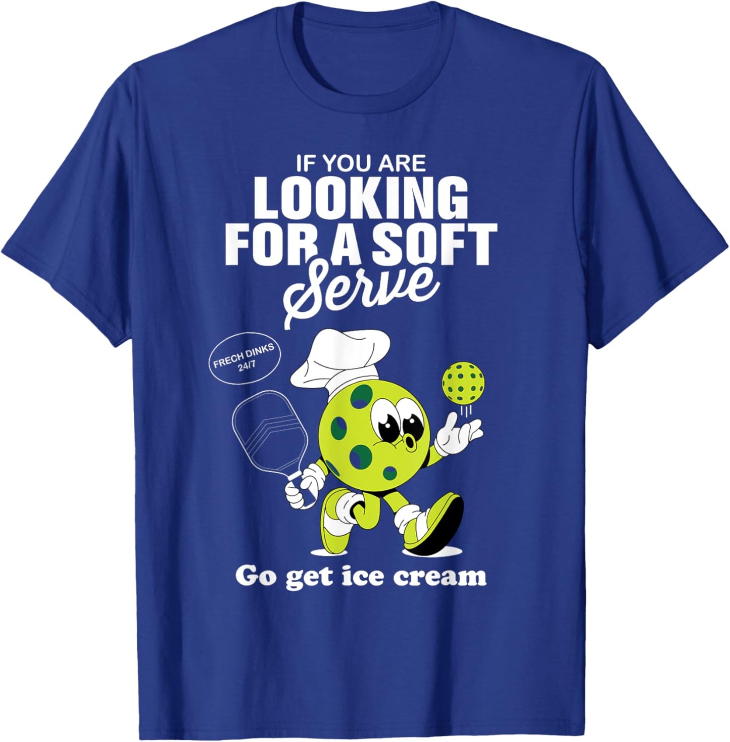 Funny Pickleball Pickle Ball Paddleball Coach Player Lover T-Shirt - T-Shirt | Royal