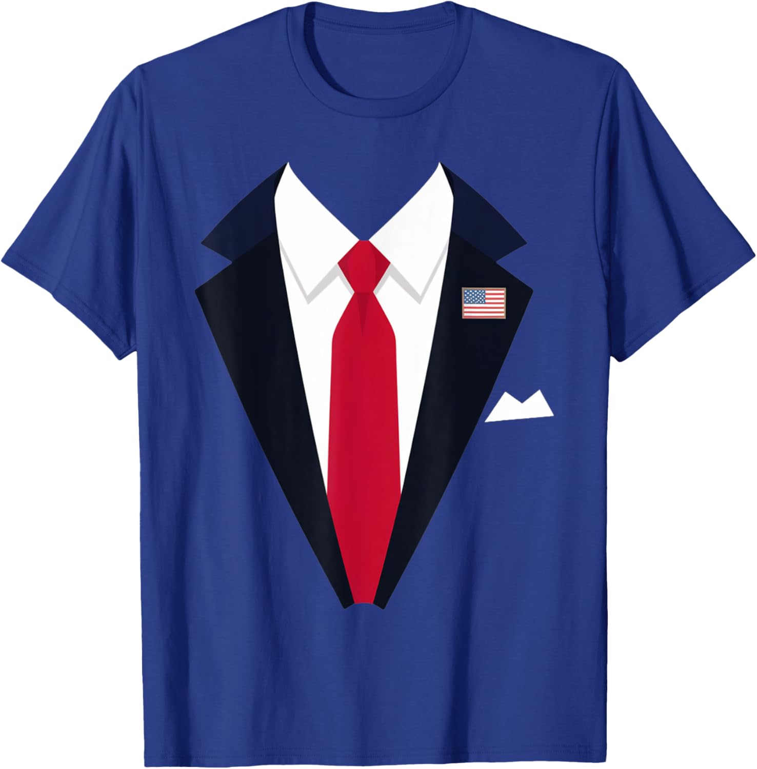 Funny USA President Suit Easy Halloween Costume T-Shirt - T-Shirt | Royal