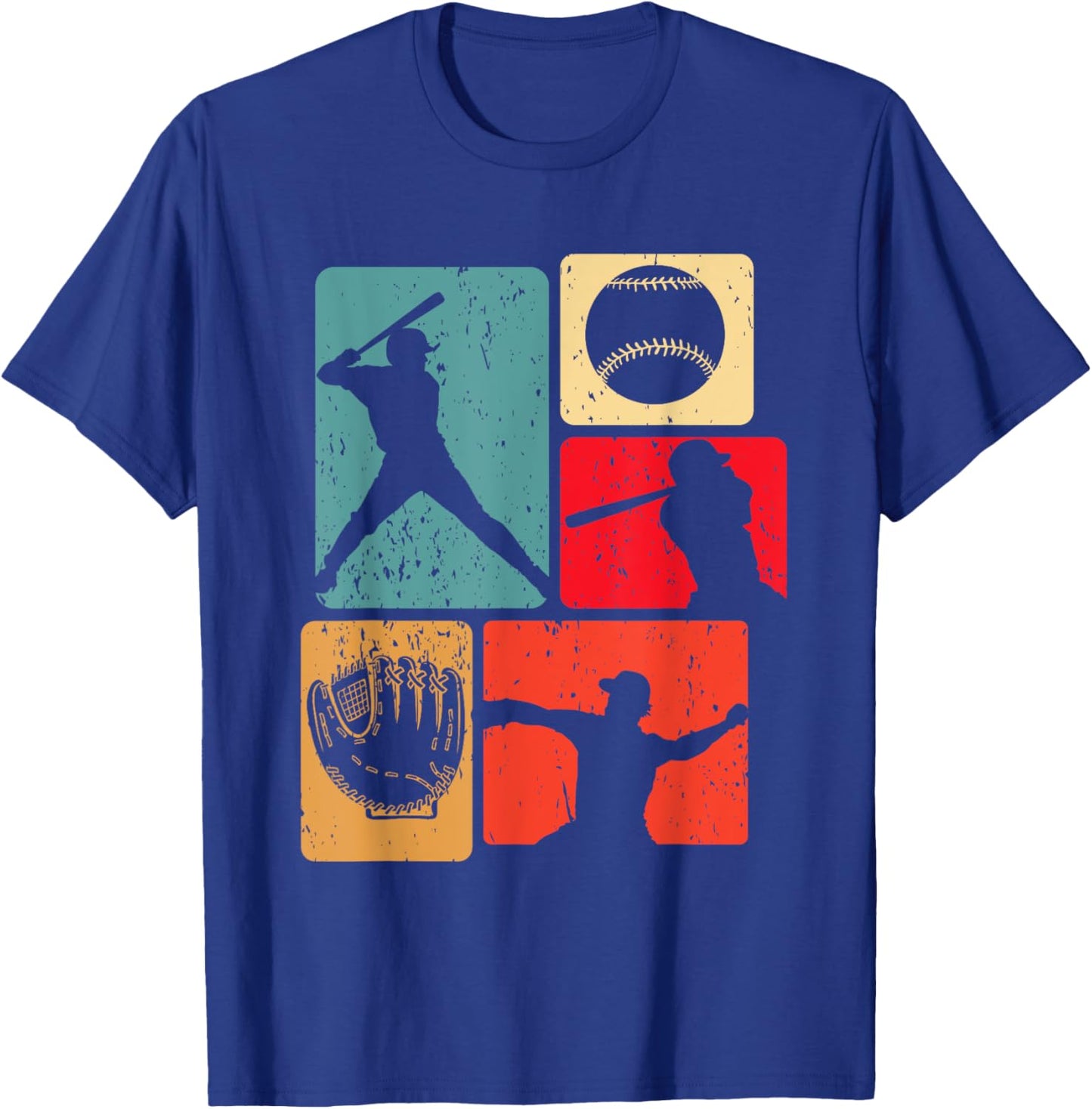 Funny Baseball Player Field Bat Ball Game Enthusiast Outfit T-Shirt - T-Shirt | Royal