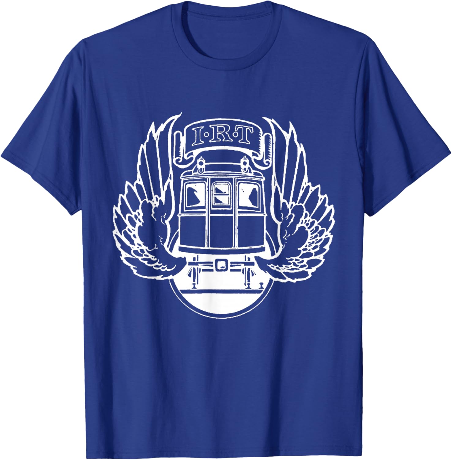 Empire State NY Co -Adult Retro IRT New York City Transit Subway Train , Black, Small, Short Sleeve T-Shirt - T-Shirt | Royal