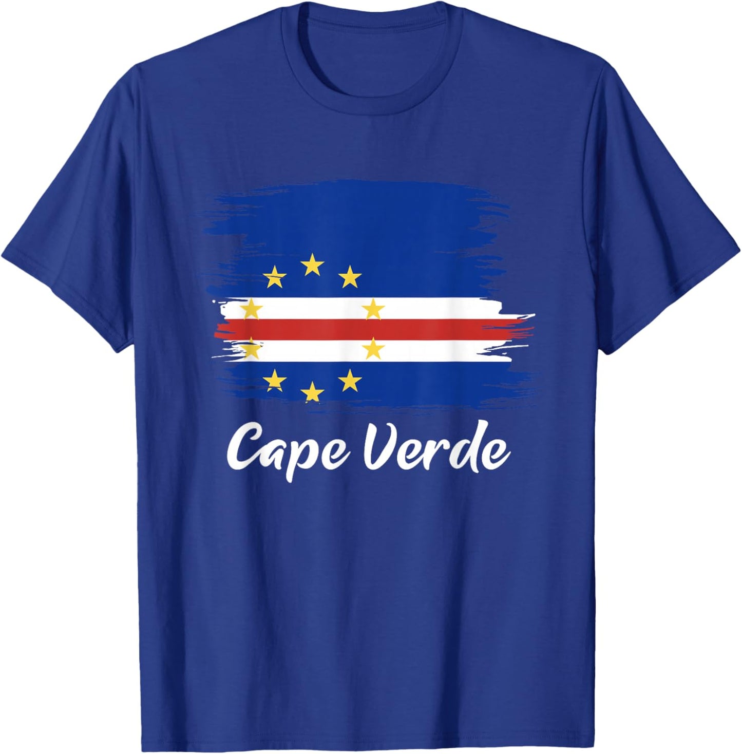 Cape Verde Vintage Flag T-Shirt - T-Shirt | Royal