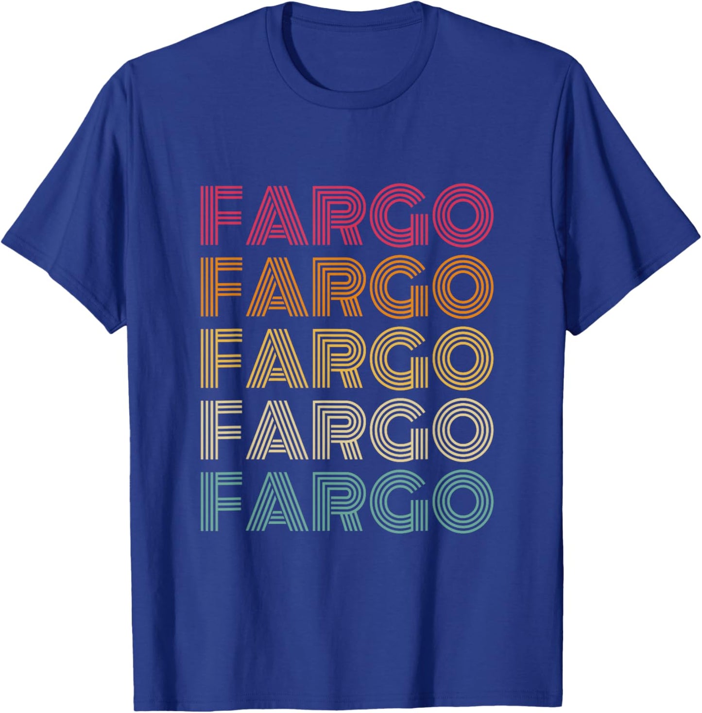 Fargo - Retro Vintage Style 70s 80s Throwback Classic T-Shirt - T-Shirt | Royal