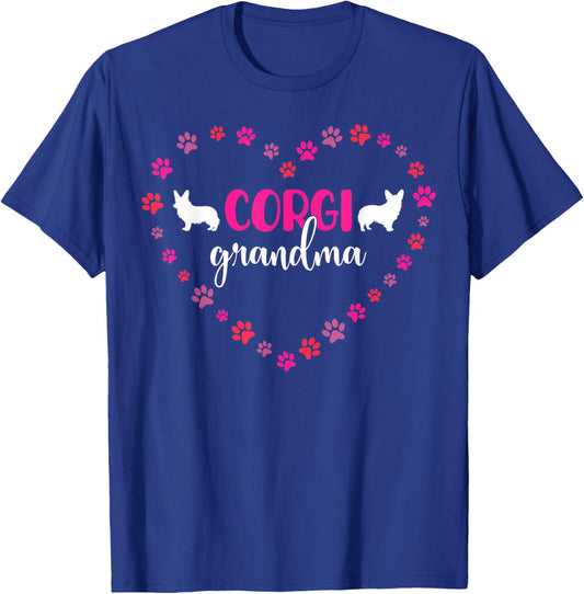 Cute Corgi Grandma Corgi Dog Owner Men Women T-Shirt - T-Shirt | Royal