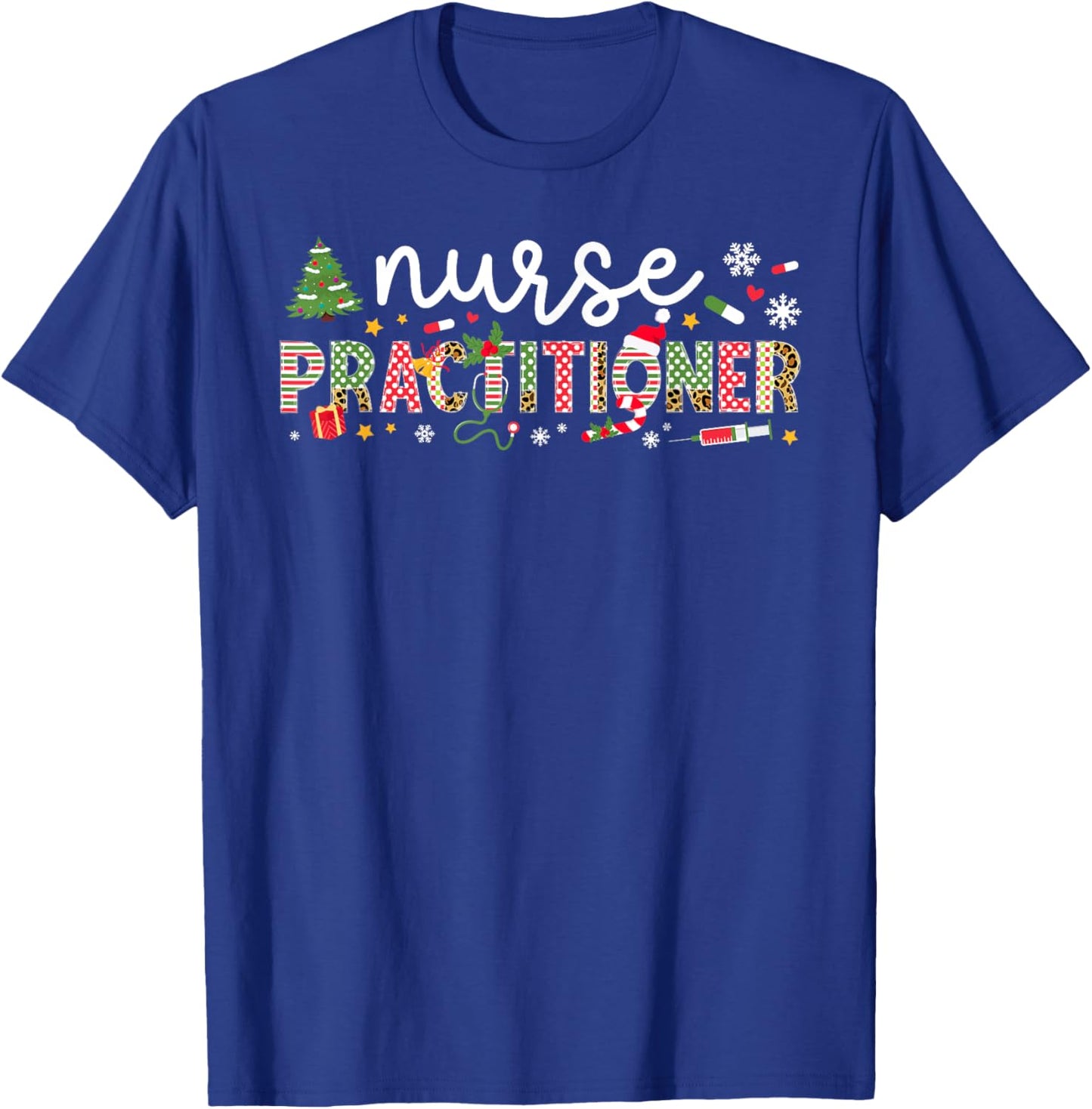 Nurse Practitioner Christmas Nurse Practitioner Xmas Party T-Shirt - T-Shirt | Royal